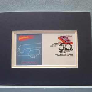 Hot Wheels - Classic Toy Cars featuring The Purple Passion introduced in 1990 & First Day Cover of its own stamp