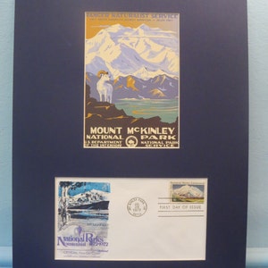 The National Park Service-Mount McKinley National Park & First Day Cover der eigenen Briefmarke