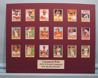 Cincinnati Reds - 1975-76 World Series Champions led by Pete Rose & Hall of Famers Johnny Bench and Joe Morgan