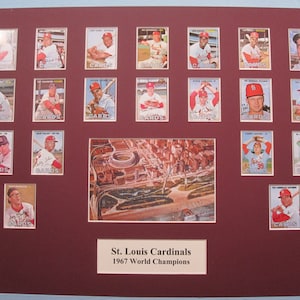 Honoring the St. Louis Cardinals - 1967 World Series Champions led by Hall of Famers Bob Gibson & Lou Brock