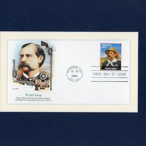 Marshall Wyatt Earp - Held der Schießerei am OK Corral & Ersttagsbrief