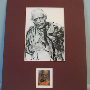 Lon Chaney Jr.  in The Mummy honored by the Mummy stamp