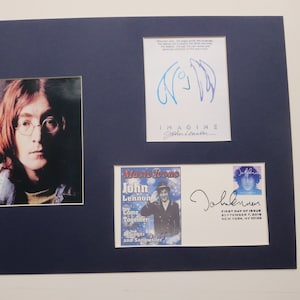 Saluting John Lennon of the Beatles and the First day Cover of his own stamp
