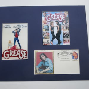 John Travolta and Olivia Newton-John in &quot;Grease&quot; & his own Commemorative Cover