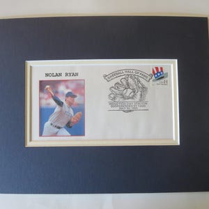 Baseball Hall of Fame Member and All Star Nolan Ryan and his Hall of Fame Induction Cover