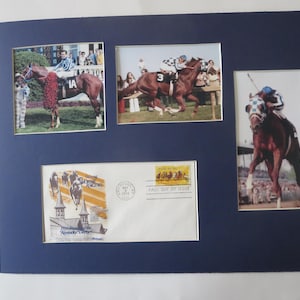 Secretariat Wins the Triple Crown & the First day Cover of the Kentucky Derby stamp