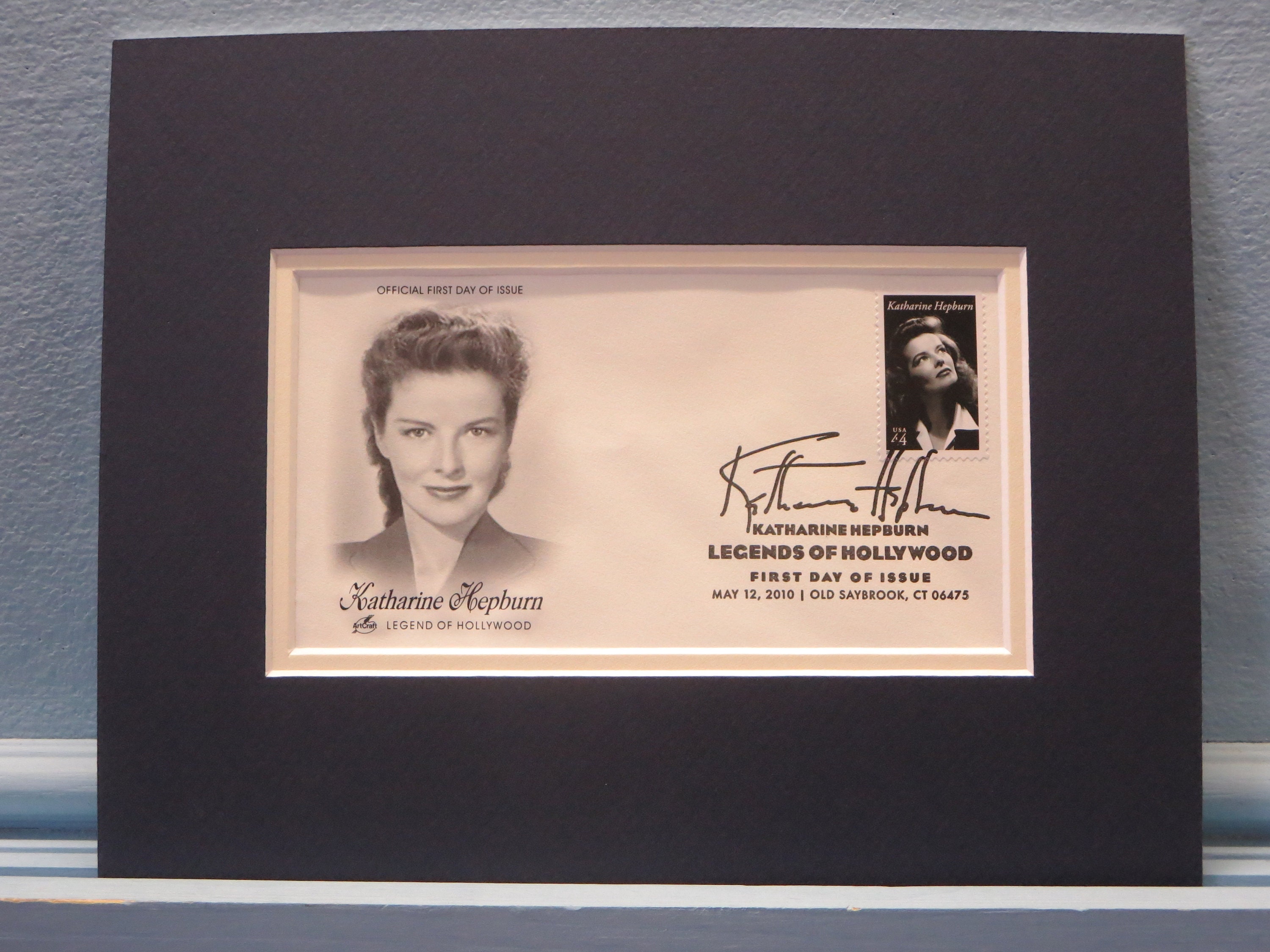 Katherine Hepburn - Four Time Oscar Winner for Best Actress and First Day Cover of her stamp