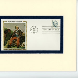Famed Bird Artist John James Audubon and the First Day Cover of his own stamp