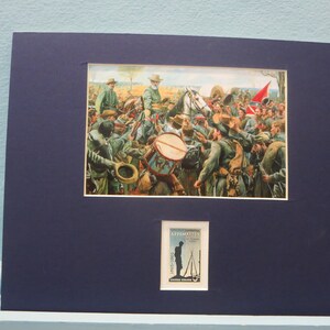 General Lee at Appomattox tells his troops of the surrender & Appomattox stamp