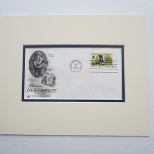Grenzgänger Davy Crockett & the First Day Cover of the Davy Crockett Stempel