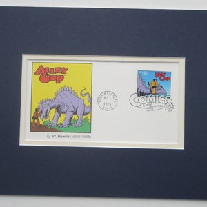 Famous Comic Strips - Alley Oop the Caveman & First Day Cover of its own stamp