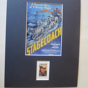 John Wayne in Stagecoach directed by John Ford and honored by the John Wayne stamp