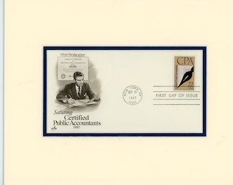 CPA - Certified Public Accountant & the First Day Cover of their own stamp