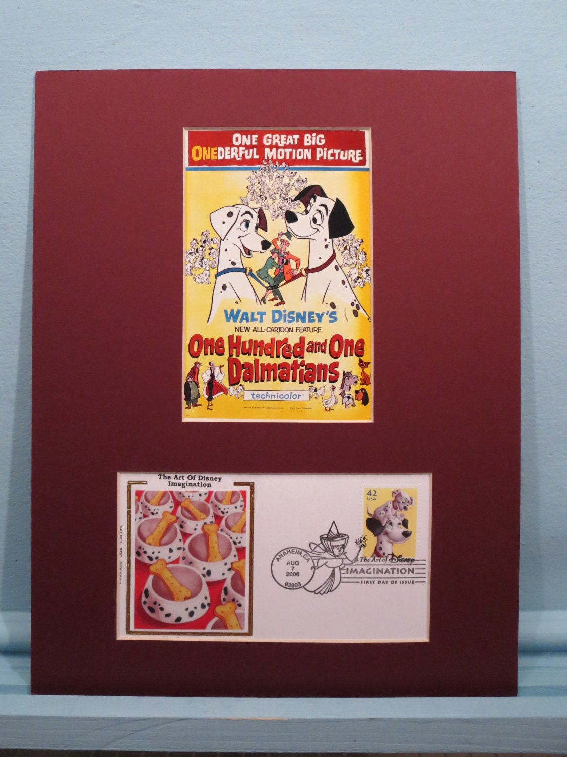 Walt Disney's "The One Hundred and One Dalmatians"  and First Day Cover of its own  Stamp
