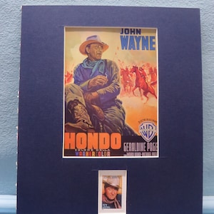 John Wayne in &quot;Hondo&quot;  honored by his own stamp