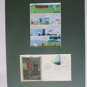 Peanuts & Charlie Brown - Snoopy Quits Golf and First Day Cover honoring The Sport of Golf