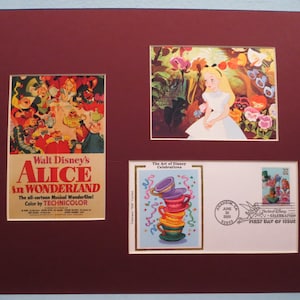 Walt Disney&#39;s &quot;Alice in Wonderland&quot; and First Day Cover of the Alice in Wonderland Stamp