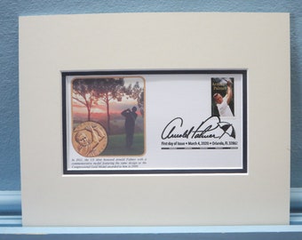 Golf Legend Arnold Palmer & the First Day Cover of his own stamp