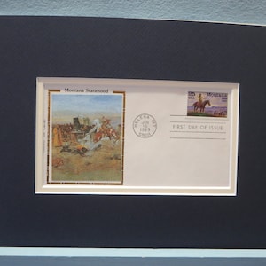 Montana & First Day Cover for the 100th Anniversary of Montana Statehood stamp
