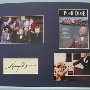 John  Houseman  &quot;The Paper Chase&quot; & Lindsey Wagner autograph  as  Susan