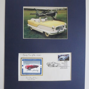 1952 Nash Healey & First day Cover of its own stamp