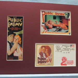 Academy Award Winner James Cagney in Public Enemy & Commemorative Cover in honor of the film