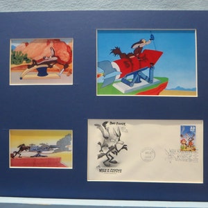 Wily the Coyote & the Road Runner and the First Day Cover of their own stamp