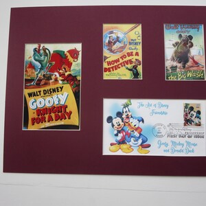 Walt Disney&#39;s Goofy and First Day Cover of the Mickey Mouse and Friends Stamp