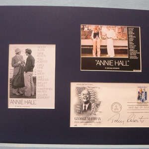 Woody Allen & Diane Keaton in the Academy Award winner - &quot;Annie Hall&quot; and Tony Roberts autograph as Rob