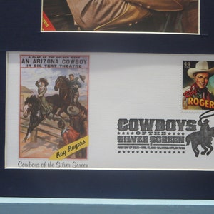 Western Movie and TV Stars Roy Rogers, Dale Evans and Trigger & First Day Cover of the Roy Rogers Stamp image 2