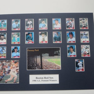 Boston Red Sox 1986 A.L. Pennant Winners and Wade Boggs autograph