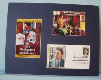 Oscar Winner Gregory Peck in "To Kill a Mockingbird" by Harper Lee & First Day Cover of the Gregory Peck stamp