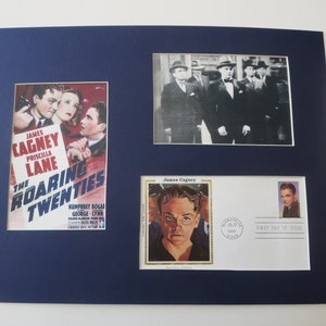 JJames Cagney and Humphrey Bogart - The Roaring 20&#39;s & First Day Cover of the James Cagney stamp