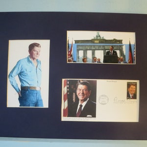 The Berlin Wall Ronald Reagan tells Gorbachev to &quot;Tear Down This Wall&quot; & First day Cover