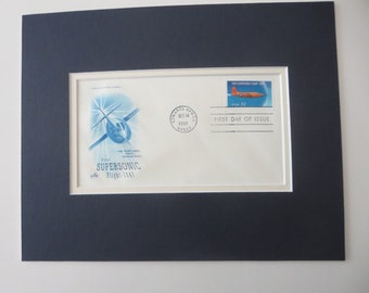 Chuck Yeager Breaks the Sound Barrier & the First Day Cover of the stamp honoring the First Supersonic Flight