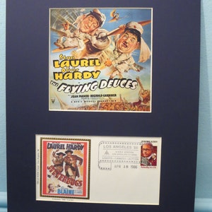 Laurel and Hardy - The Flying Deuces and Commemorative Cover of the Laurel and Hardy stamp