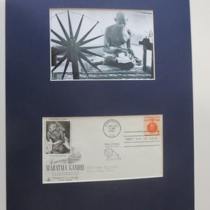 Champion of Liberty Mahatma Gandhi and First Day Cover of his own stamp