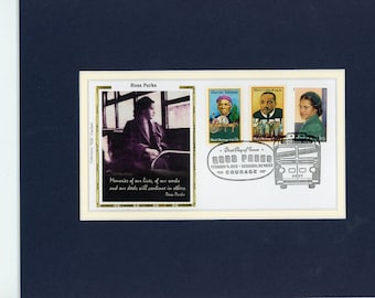 Civil Rights - Montgomery Bus Strike started by Rosa Parks & her Memorial Cover