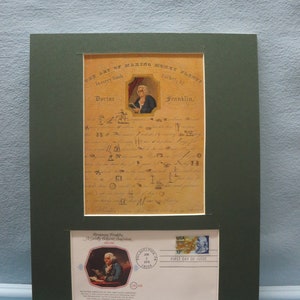 Ben Franklin - The Art of Making Money Plenty and the 75th Anniversary of the American Bankers Association First day Cover