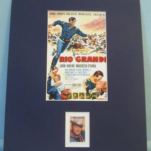 John Wayne and Maureen O&#39;Hara in Rio Grande directed by John Ford honored by the John Wayne stamp