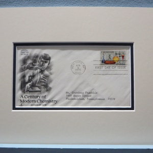 The Science of Chemistry & First Day Cover of its own stamp