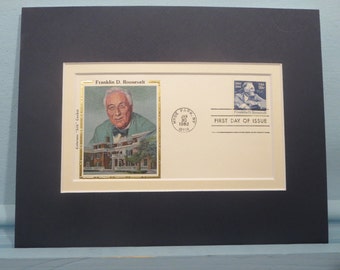 President Franklin D. Roosevelt and the First day Cover of his stamp