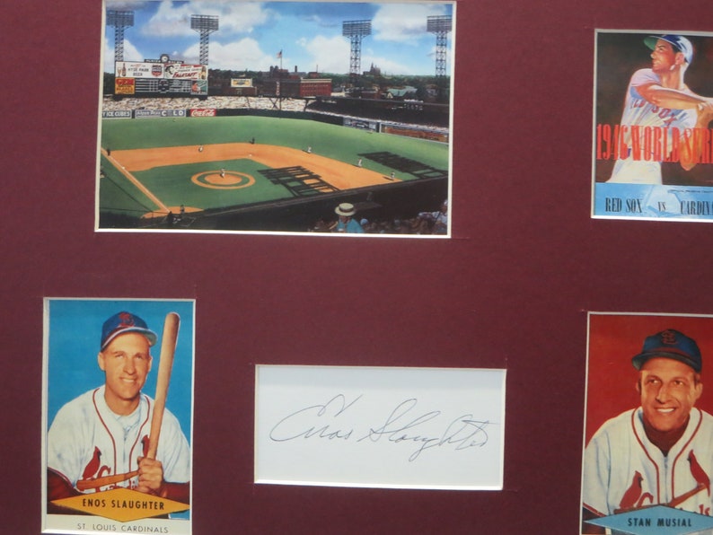 Honoring the St 1946 World Champions /& Enos Slaughter autograph Louis Cardinals led by Stan Musial and Enos Slaughter