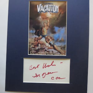 Chevy Chase - National Lampoon&#39;s Vacation & Imogene Coca autograph as Aunt Edna