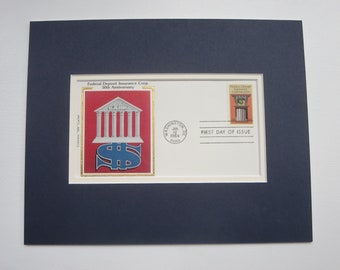 The Federal Deposit Insurance Corporation is founded  the First Day Cover of the FDIC stamp