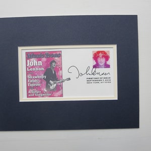 The Beatles and the First day Cover of the John Lennon stamp