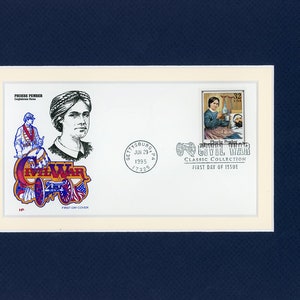 Civil War - Phoebe Pember - The Great Nurse of the Confederacy & First Day Cover of her own stamp