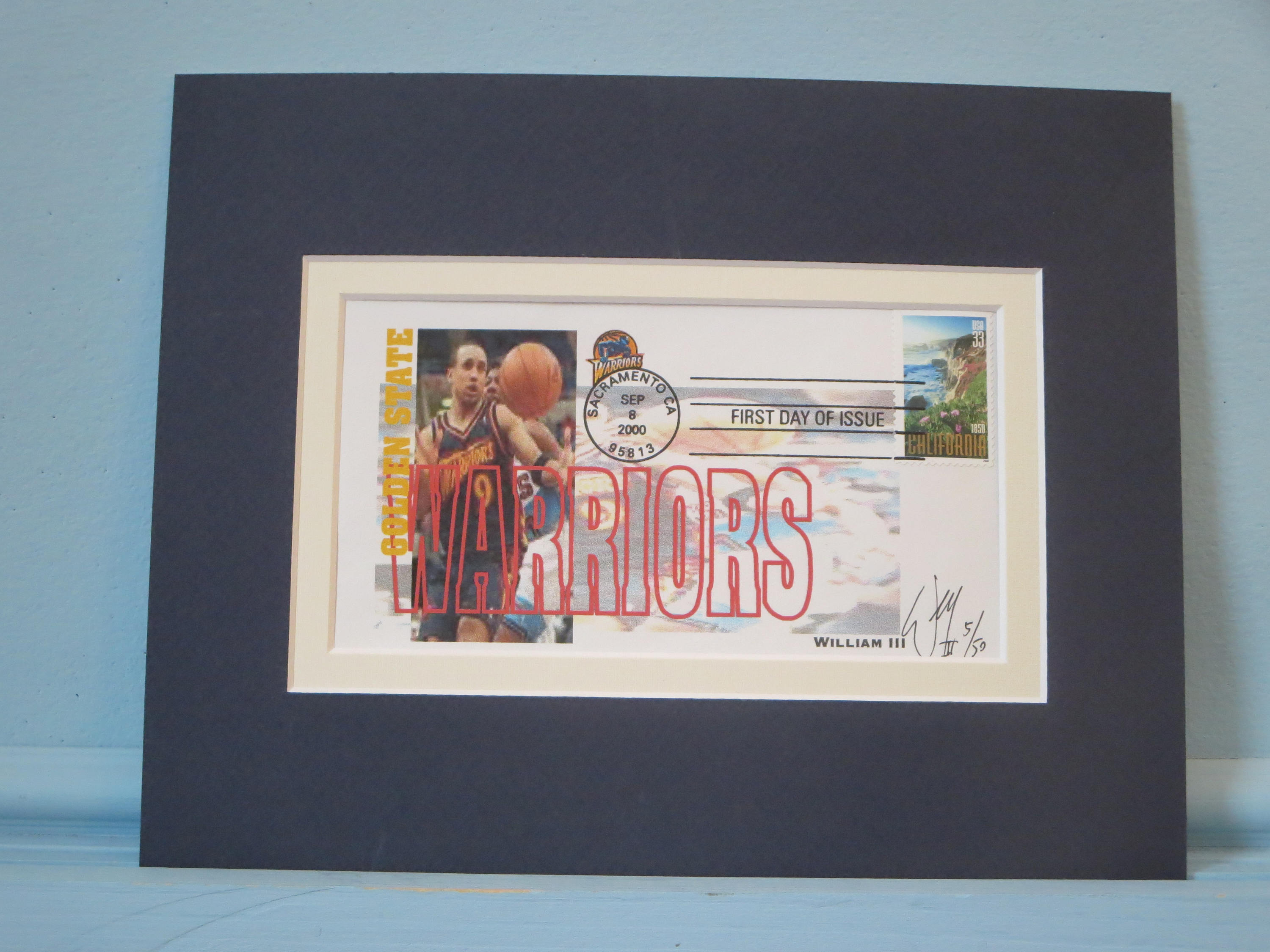 Honoring the Sport of Basketball and the Golden State Warriors & First Day Cover of the California stamp