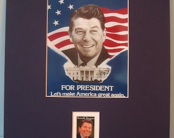 Ronald Reagan se postula para presidente honrado por el sello Ronald Reagan