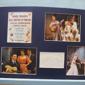 Rodgers and Hammerstein Broadway Musical -  The Sound of Music starring Theodore Bikel and Mary Martin & his autograph